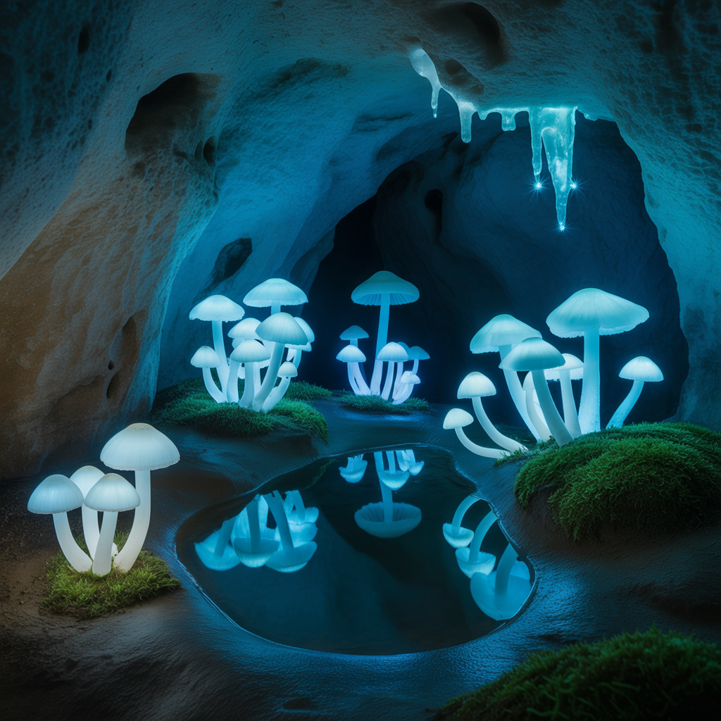 Bioluminescent Cave