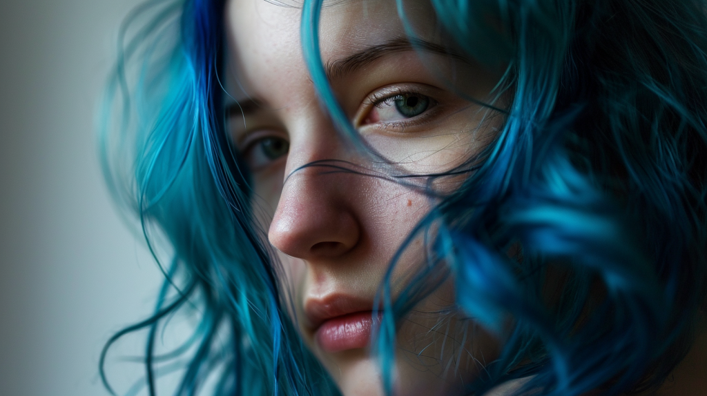 What Your Subconscious is Telling You through Blue Hair Imagery