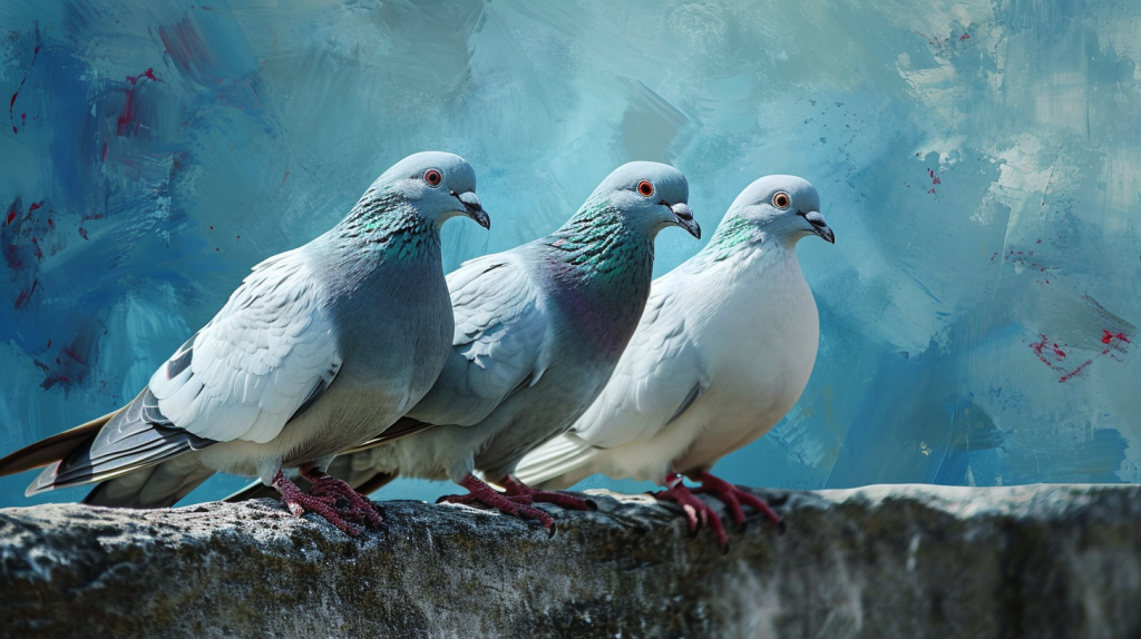 Grey Dove as a Symbol of Love and Harmony
